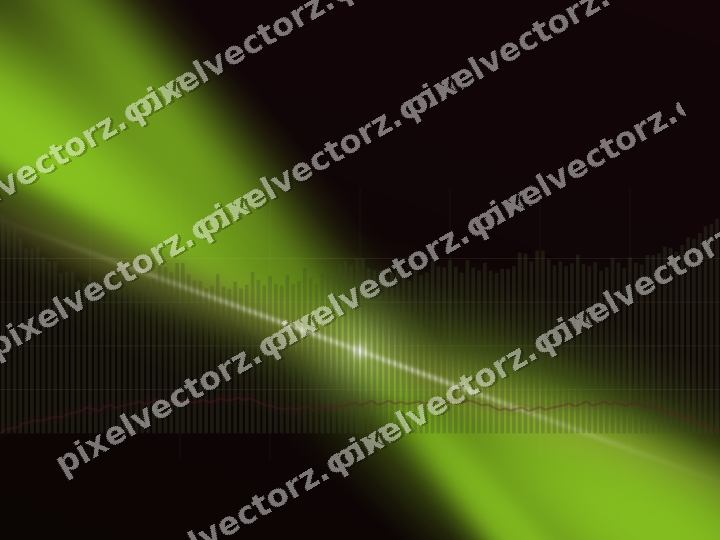 Glowing neon chart background in lime and pink