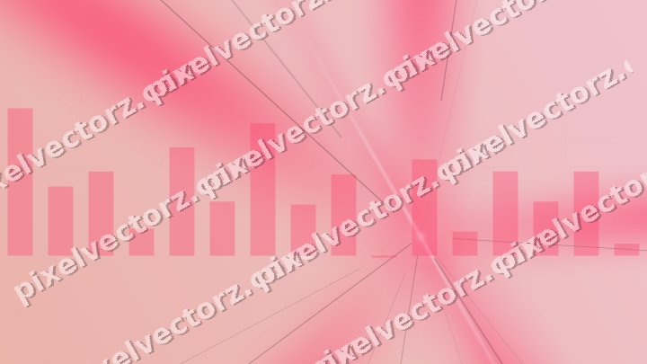 Soft pastel chart background in pink and amber