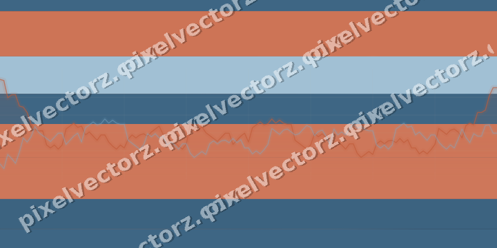 Glowing neon chart background in orange and cyan