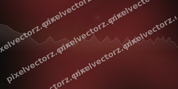 Glowing neon chart background in red and orange