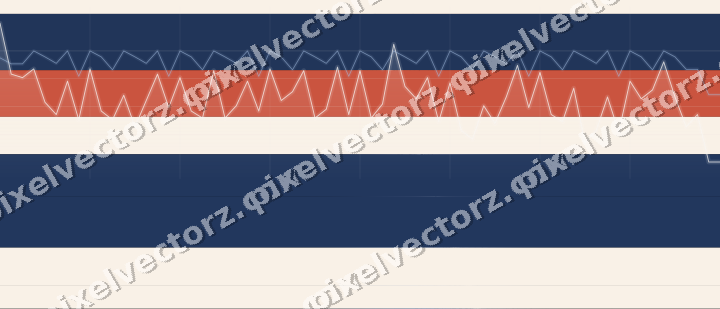 Glowing neon chart background in blue and red