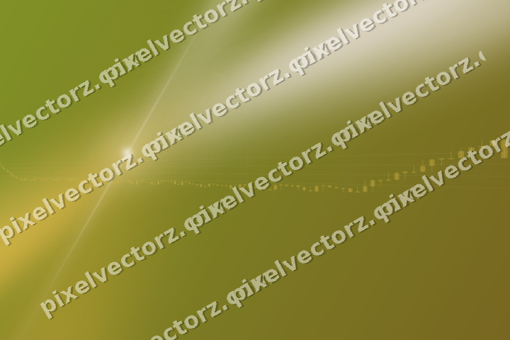 Glowing neon chart background in amber and pale orange