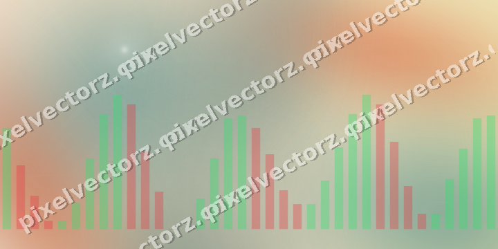 Soft pastel chart background in dark teal and orange