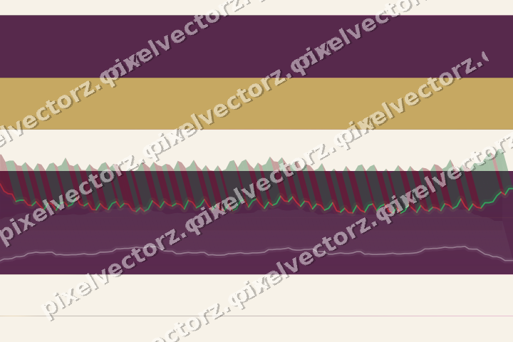 Glowing neon chart background in magenta and amber