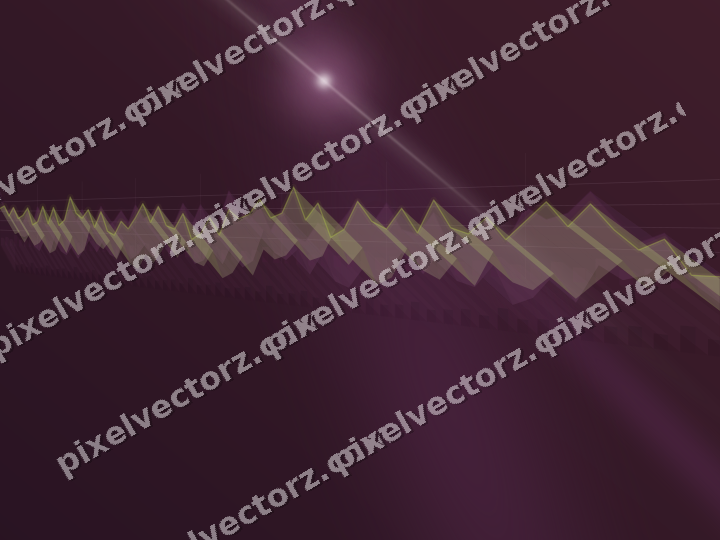 Glowing neon chart background in dark magenta and lime