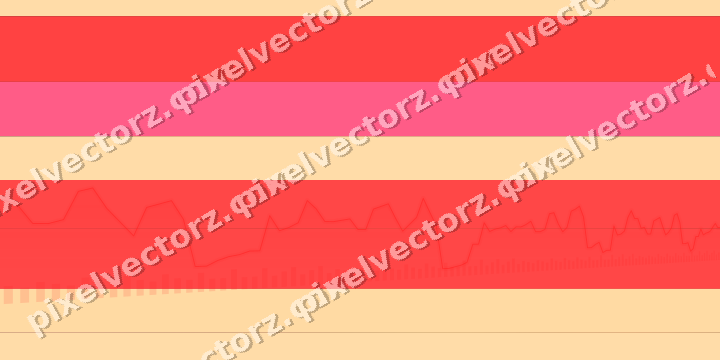 Glowing neon chart background in red and orange