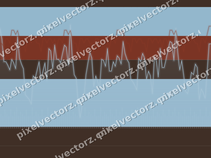 Soft pastel chart background in cyan and red