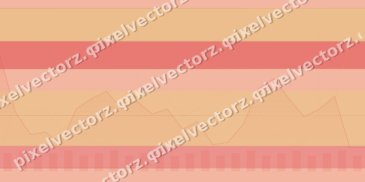 Glowing neon chart background in red and orange