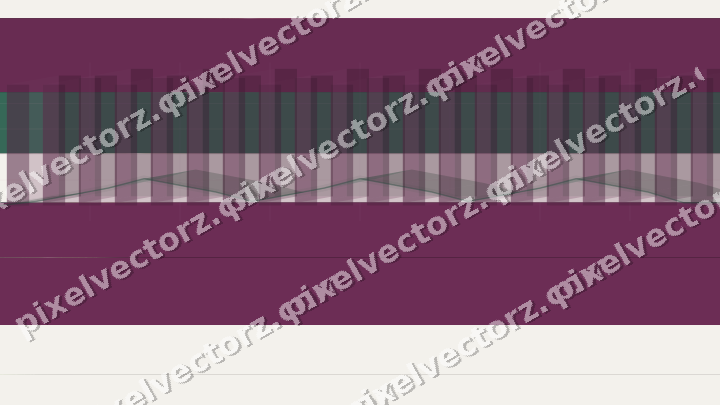 Glowing neon chart background in magenta and pink