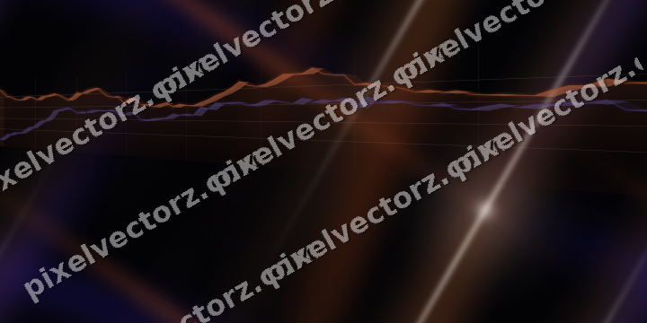 Nahtloser Neon Diagramm Hintergrund in Orange und Blau