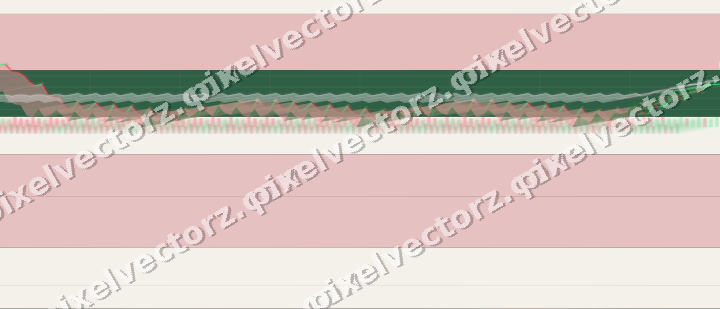 Glowing neon chart background in red and green