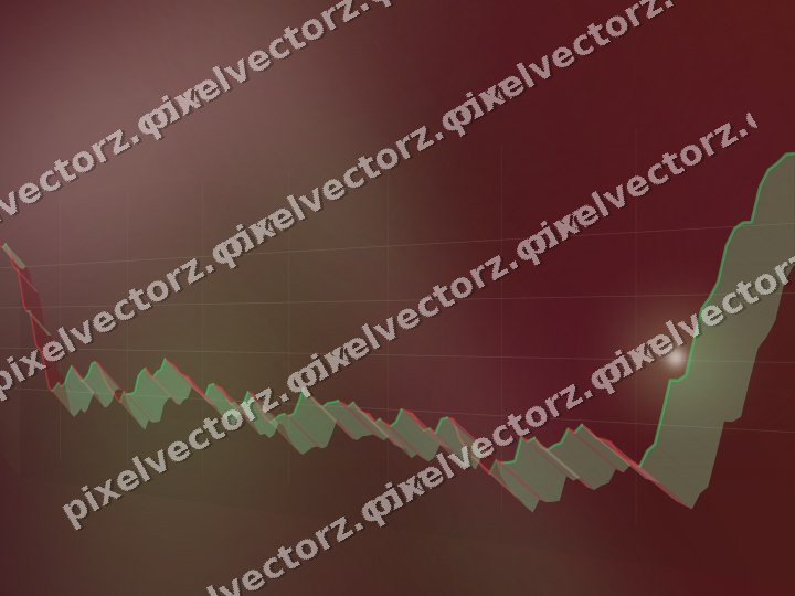 Glowing neon chart background in dark lime and dark pink