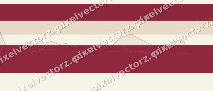 Glowing neon chart background in pink and red