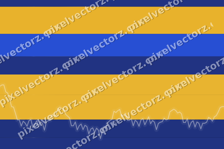 Glowing neon chart background in amber and blue