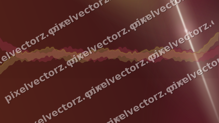 Glowing neon chart background in dark pink and red