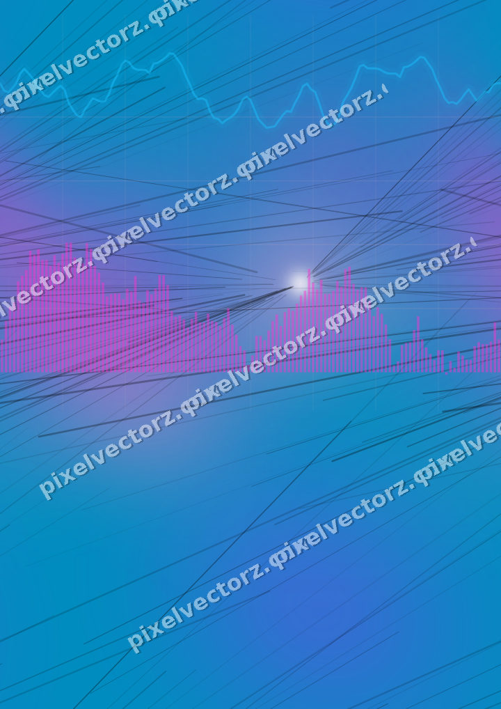 Nahtloser Neon Diagramm Hintergrund in Magenta und Violett