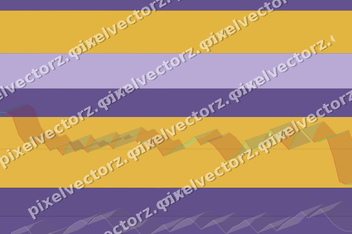Glowing neon chart background in amber and purple