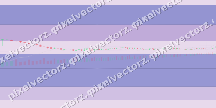 Glowing neon chart background in purple and blue