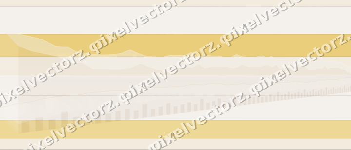 Glowing neon chart background in amber and orange
