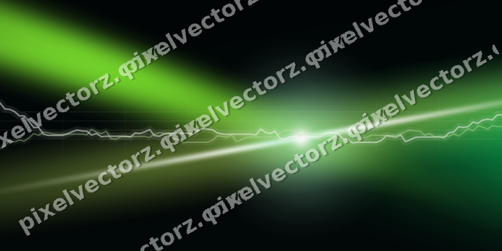 Glowing neon chart background in green and lime