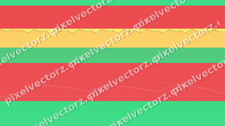 Glowing neon chart background in red and orange