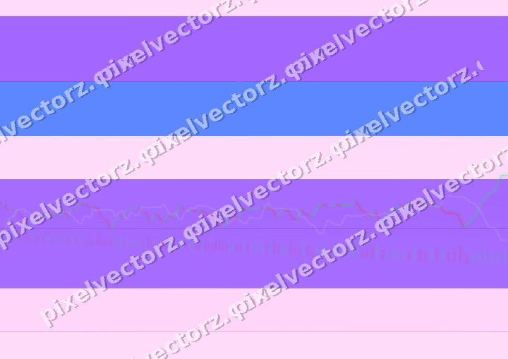 Glowing neon chart background in purple and blue