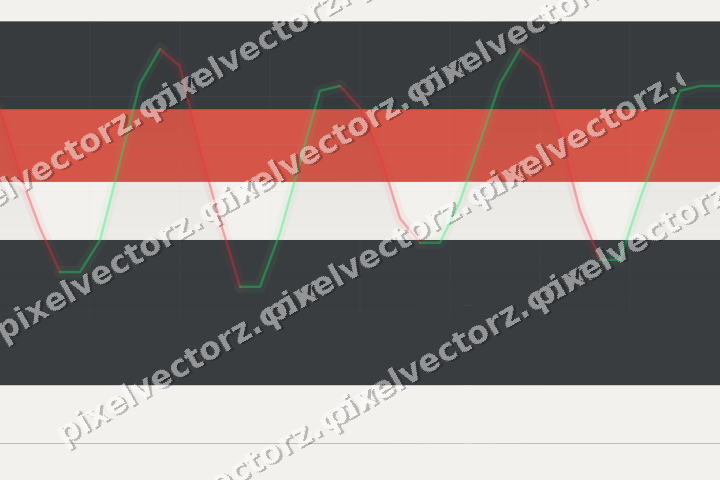 Glowing neon chart background in red and pale amber