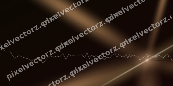 Glowing neon chart background in red and orange