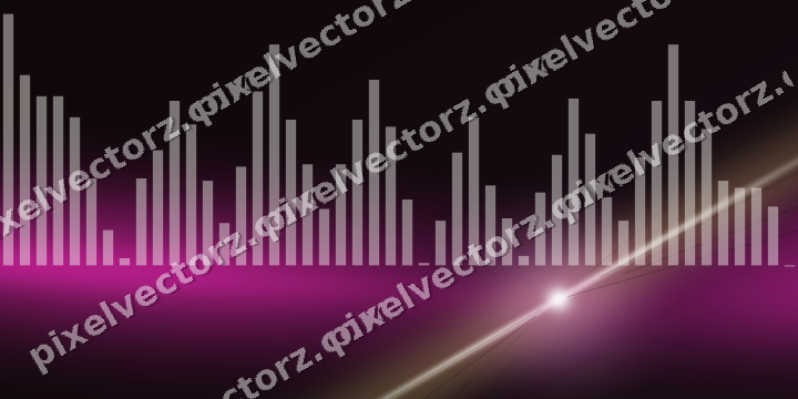 Glowing neon chart background in magenta and lime