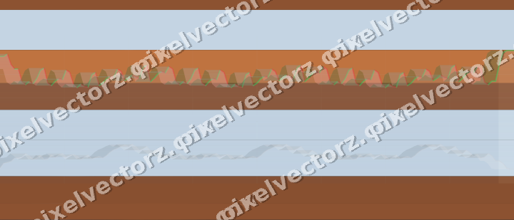 Glowing neon chart background in blue and orange