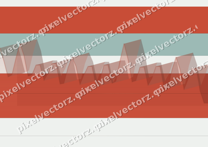 Glowing neon chart background in red and orange
