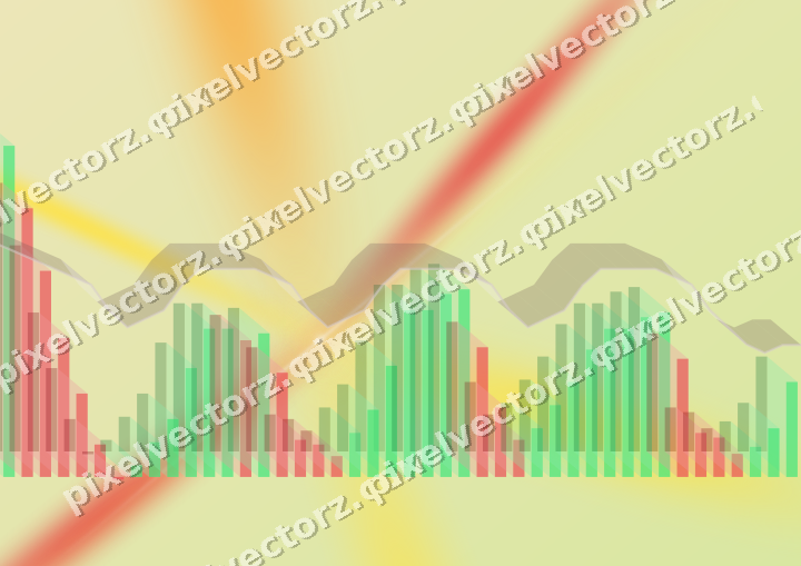 Soft pastel chart background in red and orange
