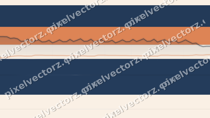 Glowing neon chart background in blue and orange