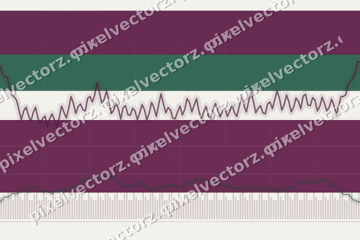 Glowing neon chart background in magenta and pink