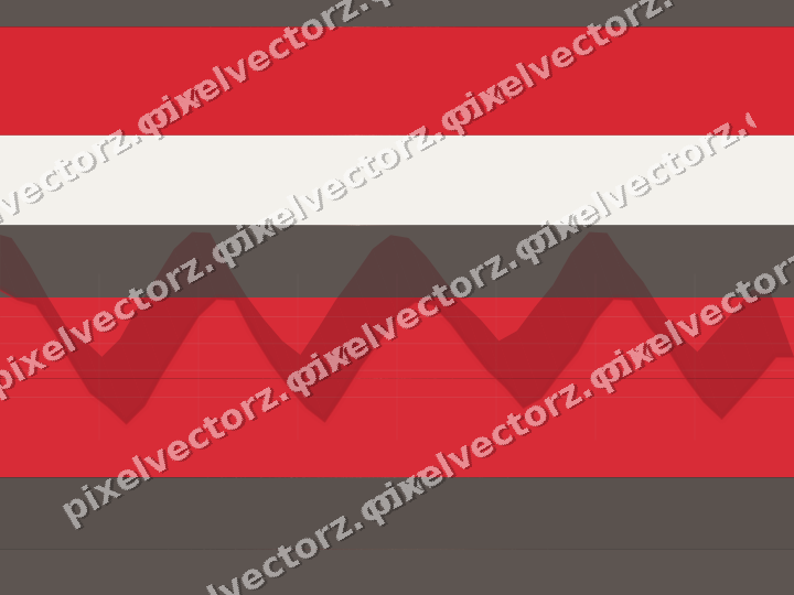 Glowing neon chart background in red and amber