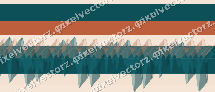 Soft pastel chart background in dark teal and orange