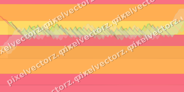 Glowing neon chart background in orange and amber