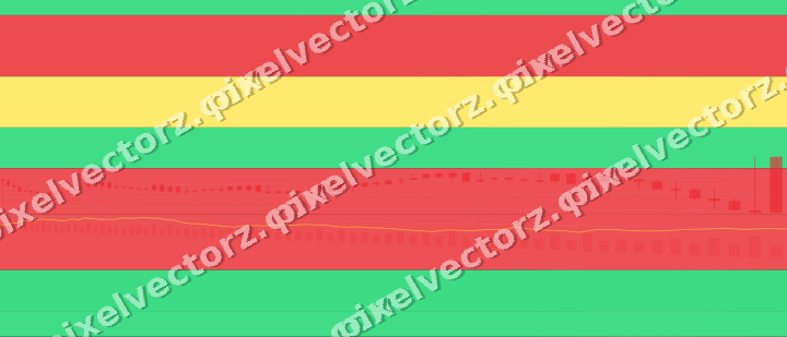 Glowing neon chart background in red and orange
