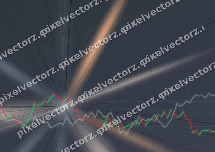 Leuchtender Neon Diagramm Hintergrund in Blau und Orange