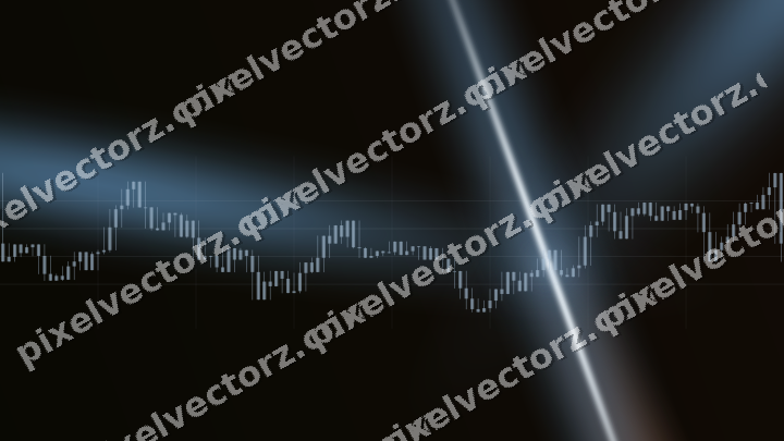 Leuchtender Neon Diagramm Hintergrund in Blau und Orange