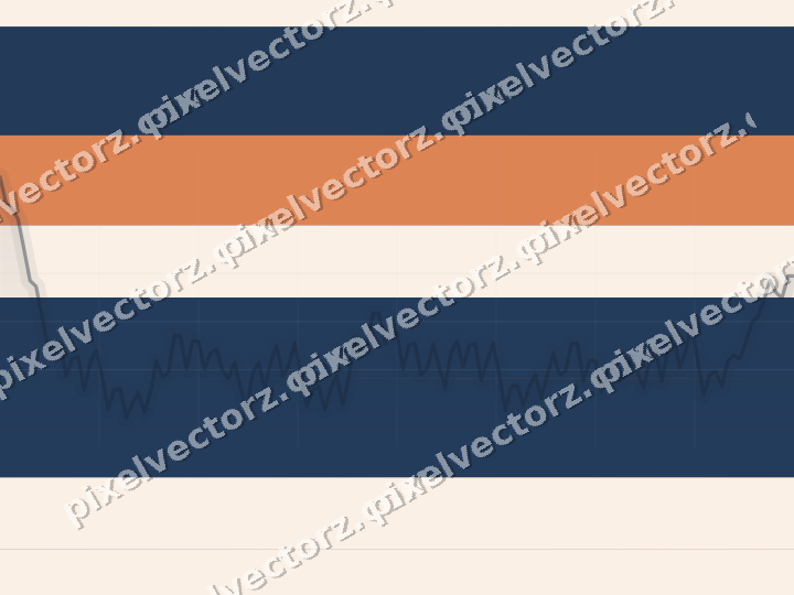 Glowing neon chart background in blue and orange