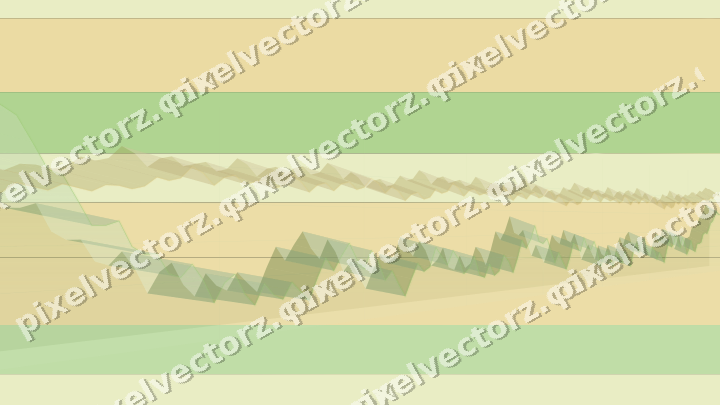 Glowing neon chart background in lime and yellow