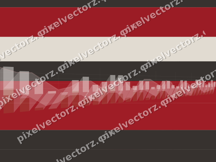 Soft pastel chart background in red and pale amber