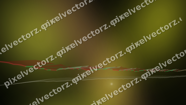 Glowing neon chart background in yellow and red