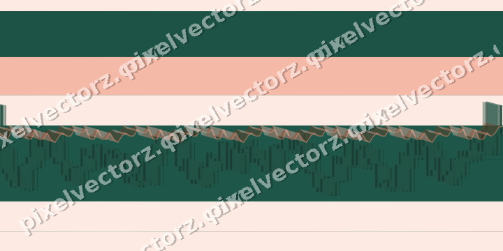 Glowing neon chart background in green and orange