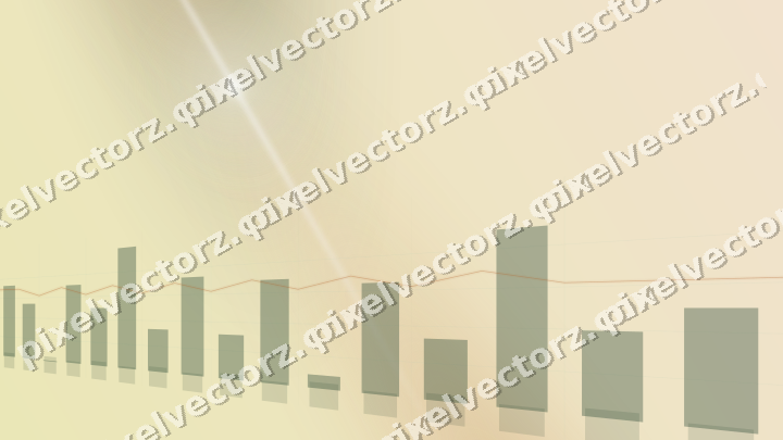 Soft pastel chart background in dark green and orange