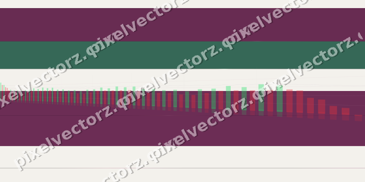 Glowing neon chart background in magenta and pink