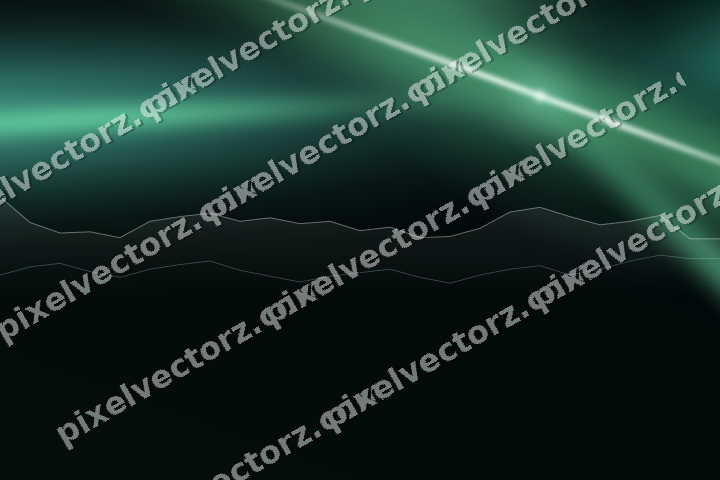 Glowing neon chart background in green and teal