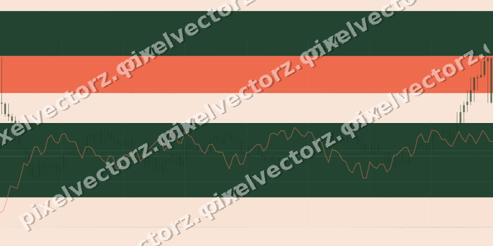 Soft pastel chart background in dark green and red