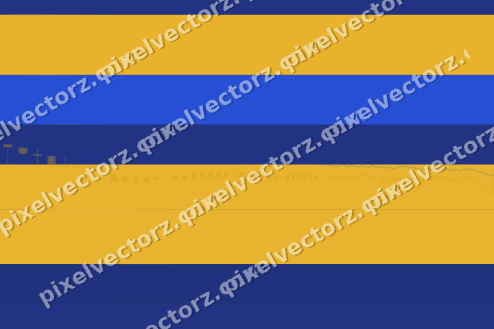 Glowing neon chart background in amber and blue